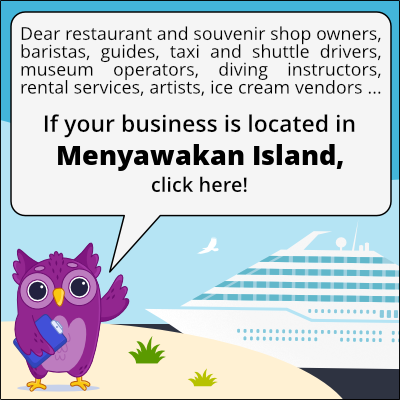to business owners in Île Menyawakan