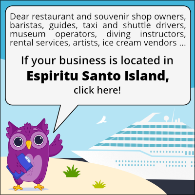 to business owners in Île d'Espiritu Santo