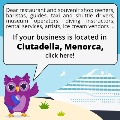 to business owners in Ciutadella, Minorque