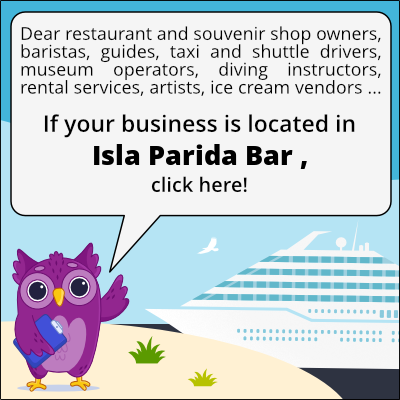 to business owners in Isla Parida Bar 